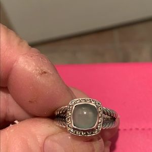 David Yurman Ring Aqua Calcedony size 8